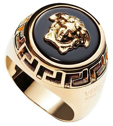 bague lion homme versace